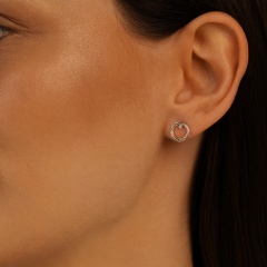 Kolczyki z diamentami (E94813 Y S 0,01ct)