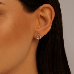 Kolczyki z diamentami (E94814 Y S 0,01ct)