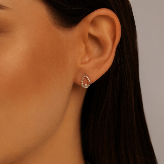 Kolczyki z diamentami (E94814 Y S 0,01ct)