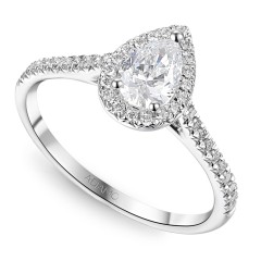 Pierścionek z diamentami laboratoryjnymi (R95580 W LGD 0,54ct)