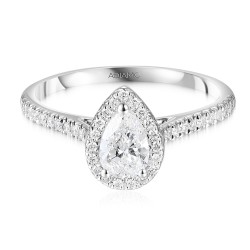 Pierścionek z diamentami laboratoryjnymi (R95580 W LGD 0,54ct): 11 - zdjęcie: 4