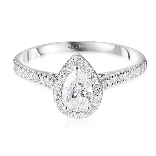 Pierścionek z diamentami laboratoryjnymi (R95580 W LGD 0,54ct): 11