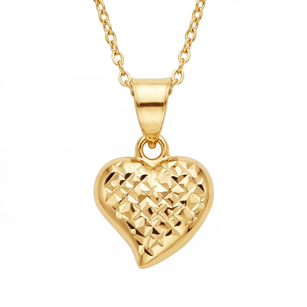 Złota zawieszka serce (P26046 Y)