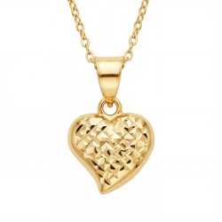 Złota zawieszka serce (P26046 Y) - zdjęcie: 2