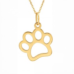 Złota zawieszka łapka (P26011 Y)