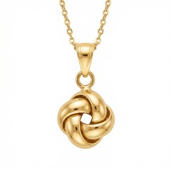 Złota zawieszka pętelka (P26032 Y)