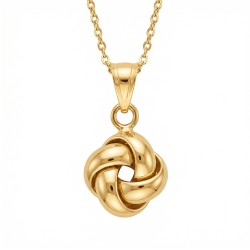 Złota zawieszka pętelka (P26032 Y) - zdjęcie: 2