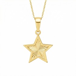 Złota zawieszka gwiazdka (P00908 Y) - zdjęcie: 2
