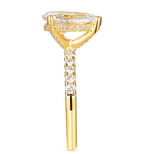 Pierścionek z diamentem laboratoryjnym (R100452 Y LGD 2,01ct): 14