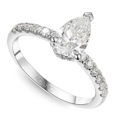 Pierścionek z diamentem laboratoryjnym (R100452 W LGD 1,03ct)