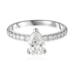 Pierścionek z diamentem laboratoryjnym (R100452 W LGD 1,03ct): 14 - zdjęcie: 4