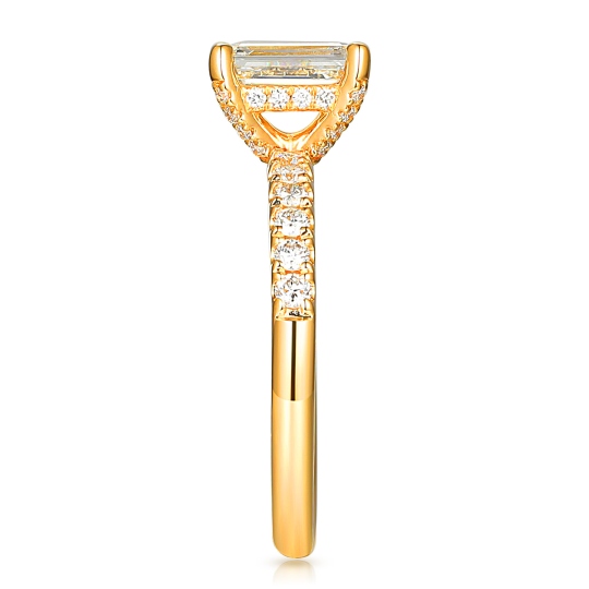 Pierścionek z diamentem laboratoryjnym (R100451 Y LGD 1,01ct): 14