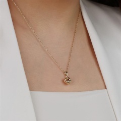 Złota zawieszka pętelka (P26032 Y)