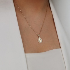 Złota zawieszka łezka (P26023 Y)