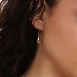 Kolczyki złote wiszące łezki (E88884 Y P) - zdjęcie: 3