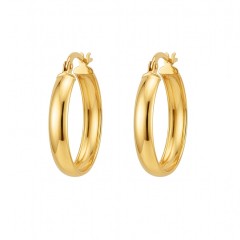 Kolczyki złote koła (E11248 Y)