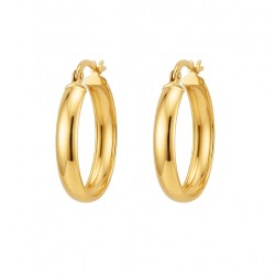 Kolczyki złote koła (E11248 Y) - zdjęcie: 2