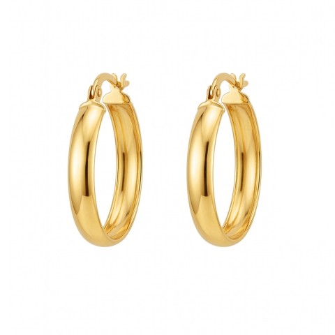 Kolczyki złote koła (E11248 Y)