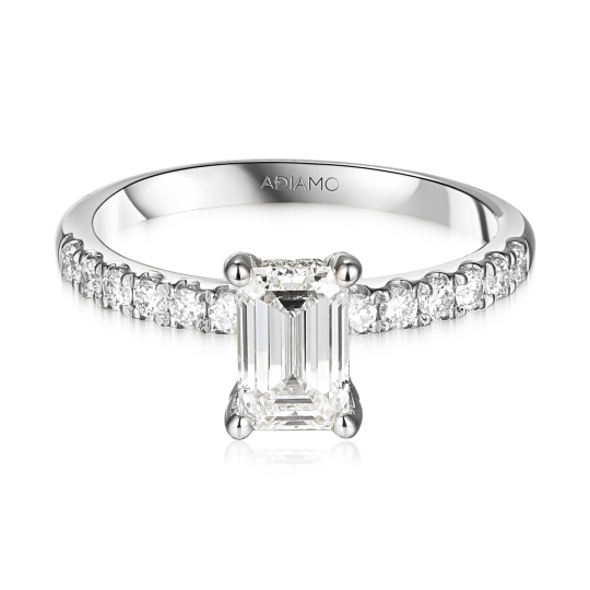 Pierścionek z diamentem laboratoryjnym (R100451 W LGD 1,04ct): 13