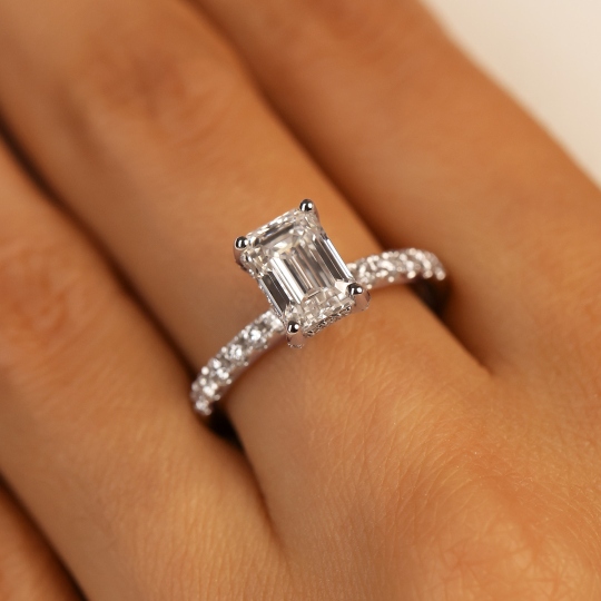 Pierścionek z diamentem laboratoryjnym (R100451 W LGD 2,04ct): 15