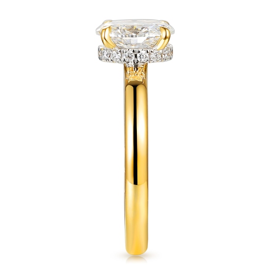 Pierścionek z diamentem laboratoryjnym (R102728 Y LGD 1,04ct): 14