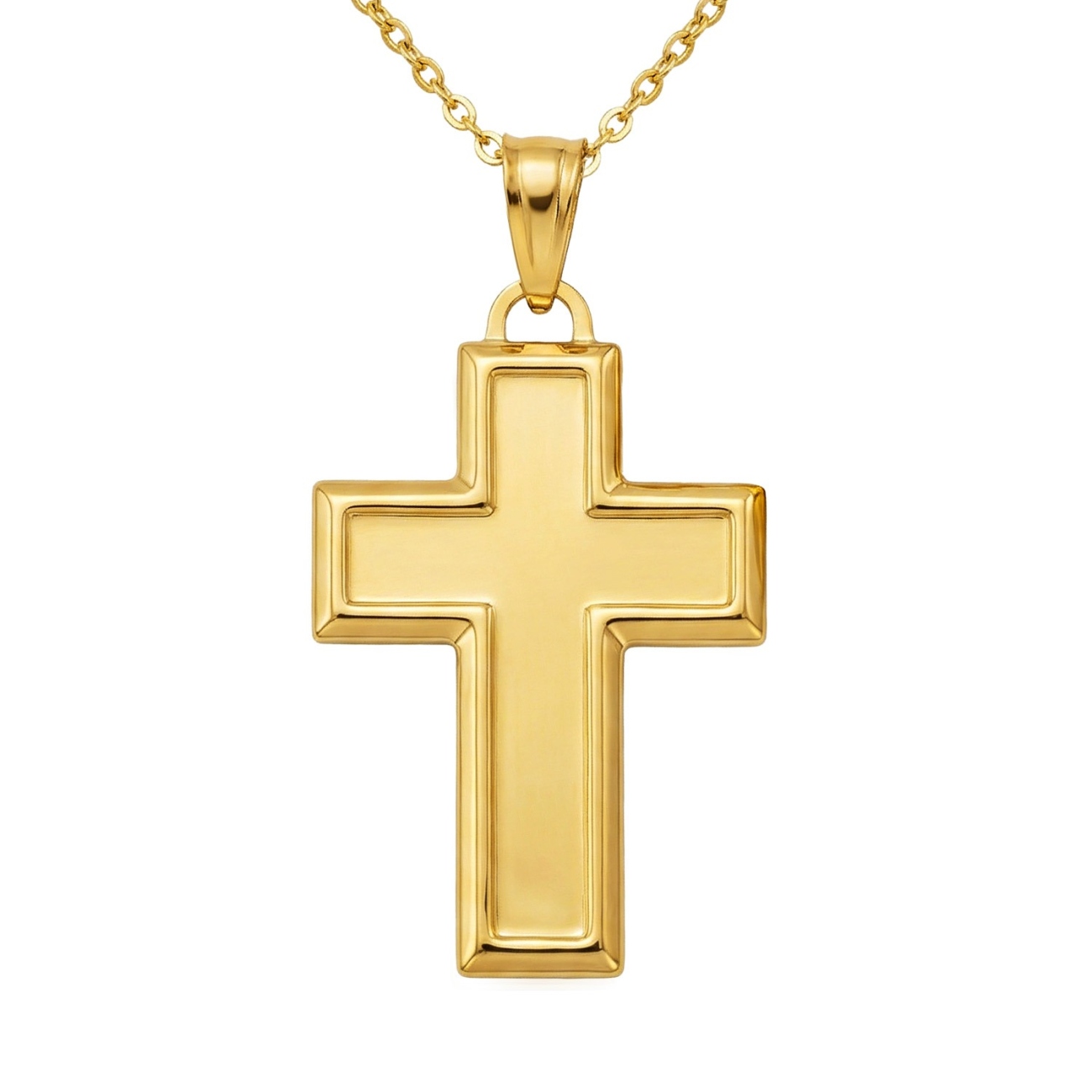 Zawieszka złota krzyżyk (P10084 Y)