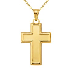 Zawieszka złota krzyżyk (P10084 Y)
