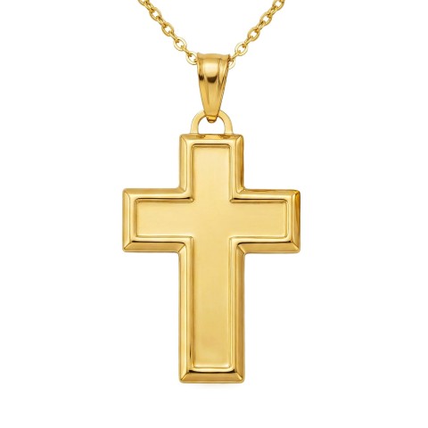 Zawieszka złota krzyżyk (P10084 Y)