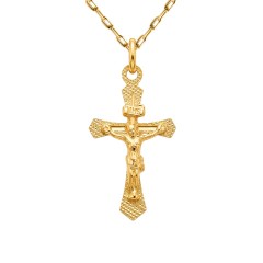 Zawieszka złota krzyżyk (P44445 Y)