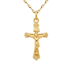 Zawieszka złota krzyżyk (P44445 Y) - zdjęcie: 2