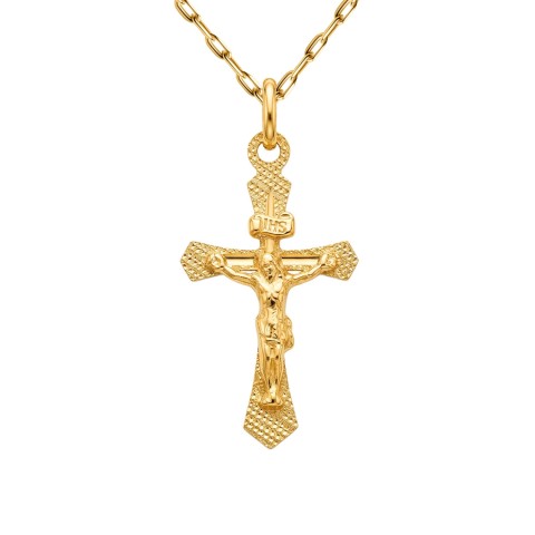 Zawieszka złota krzyżyk (P44445 Y)