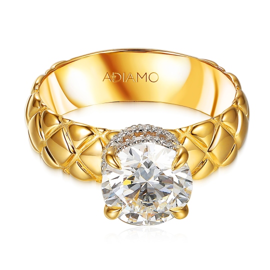 Pierścionek z diamentami laboratoryjnymi (R102730 Y LGD 2,05ct): 16