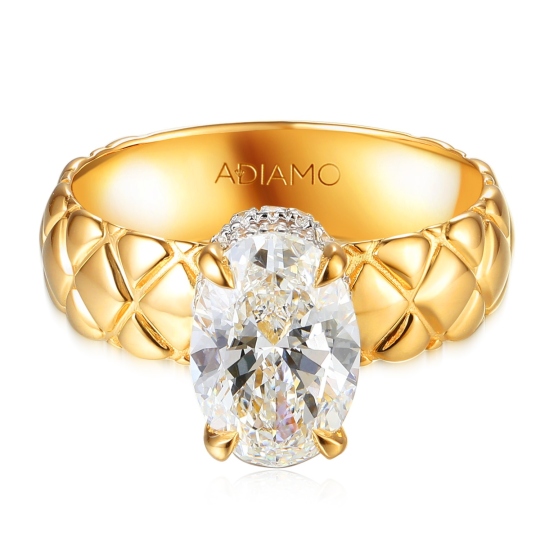 Pierścionek z diamentami laboratoryjnymi (R102732 Y LGD 2,03ct): 15