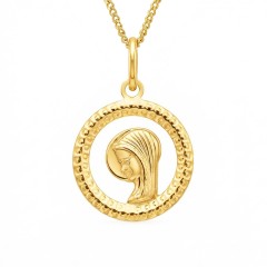 Medalik złoty Matka Boska (P26024 Y)