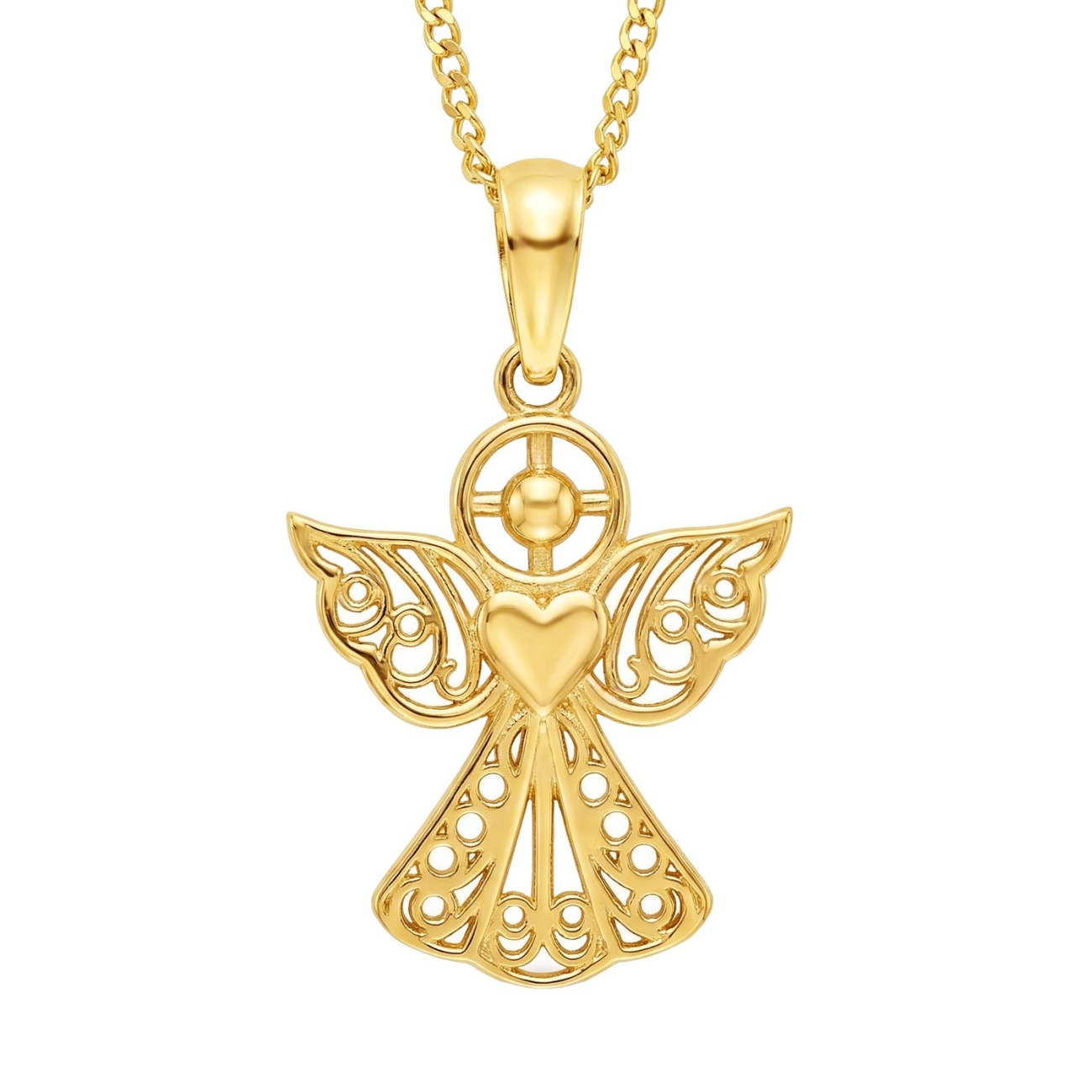 Medalik złoty aniołek (P26008 Y)