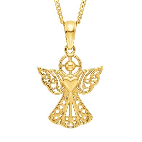 Medalik złoty aniołek (P26008 Y)