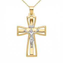 Zawieszka złota krzyżyk (P44449 Y) - zdjęcie: 2