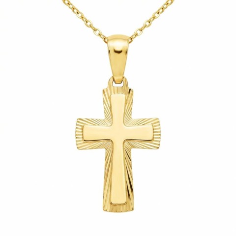 Zawieszka złota krzyżyk (P44447 Y)