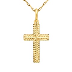 Zawieszka złota krzyżyk (P00808 Y)