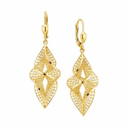 Kolczyki złote wiszące (E00909 Y P) - zdjęcie: 2