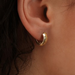 Kolczyki złote diamentowane (E00914 Y) - zdjęcie: 4