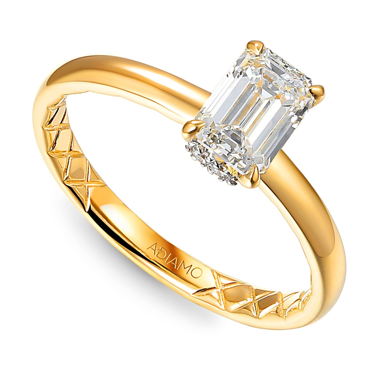 Pierścionek z diamentem laboratoryjnym (R102729 Y LGD 1,05ct): 14