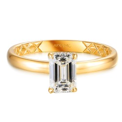 Pierścionek z diamentem laboratoryjnym (R102729 Y LGD 1,05ct): 14 - zdjęcie: 3