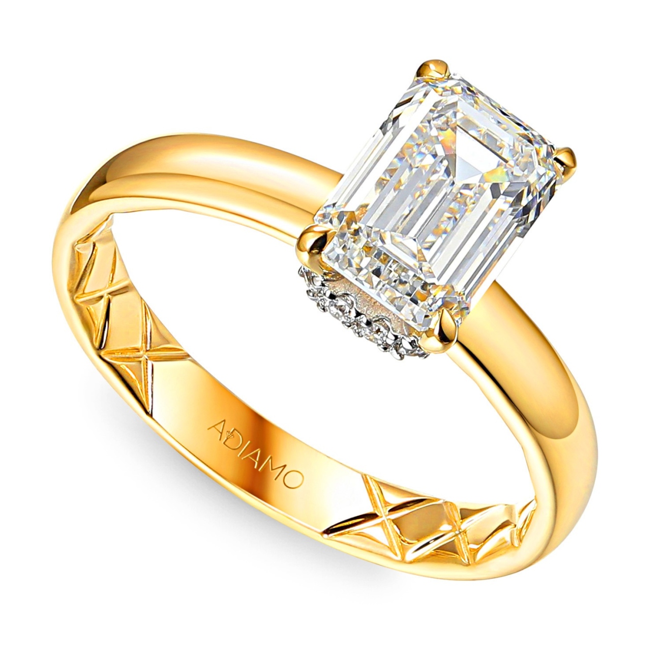 Pierścionek z diamentem laboratoryjnym (R102729 Y LGD 2,06ct): 14