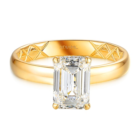 Pierścionek z diamentem laboratoryjnym (R102729 Y LGD 2,06ct)