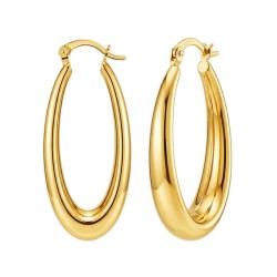 Kolczyki złote elongowane (E12092 Y A) - zdjęcie: 2