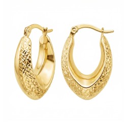 Kolczyki złote diamentowane (E00911 Y) - zdjęcie: 2