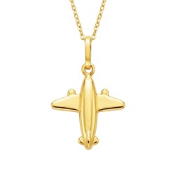 Złota zawieszka samolot (P10224 Y) - zdjęcie: 2