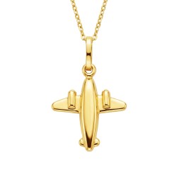 Złota zawieszka samolot (P10224 Y) - zdjęcie: 4