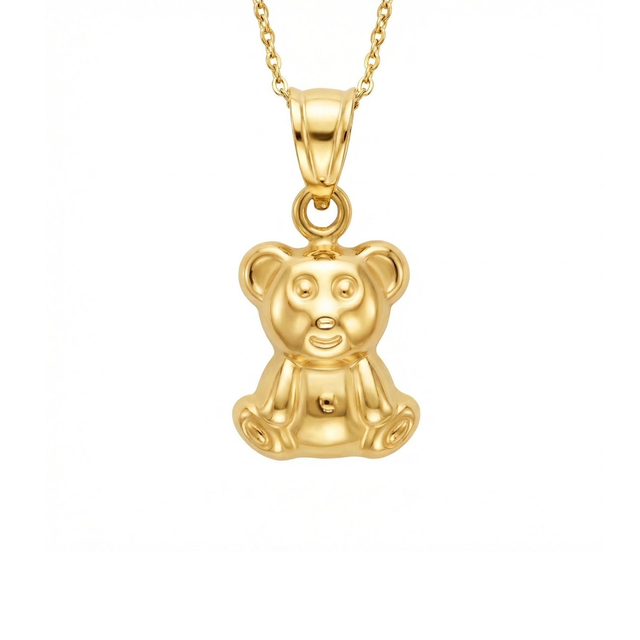 Złota zawieszka miś (P10216 Y)